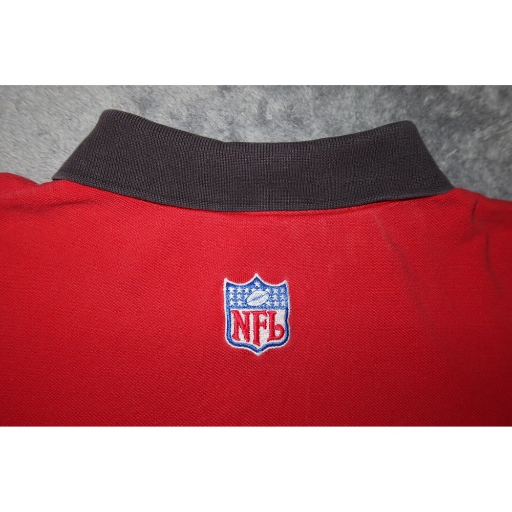 VTG 90s Buccaneers Adidas NFL Pro Line Authentic Men's SZ XL Short Sleeve Polo - Picture 13 of 16